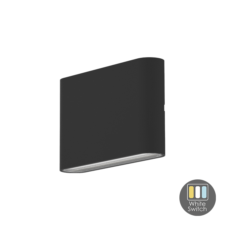 LED Wandlamp-Rechthoek-Zwart-6W-IP65