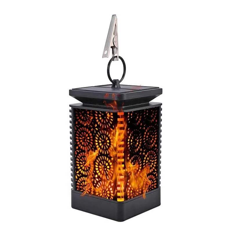 tuinlantaarn-solar tafellamp-vlam effect-daglichtsensor-ip44